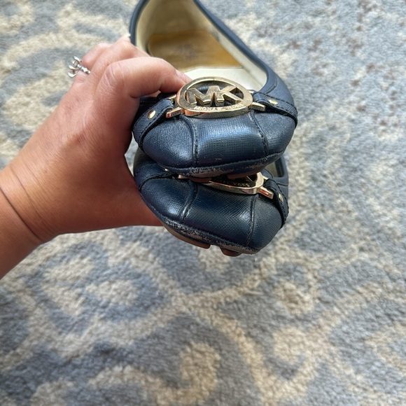 Michael Kors Signature Fulton Moc Ballet Flats Navy 7.5 - Picture 7 of 10